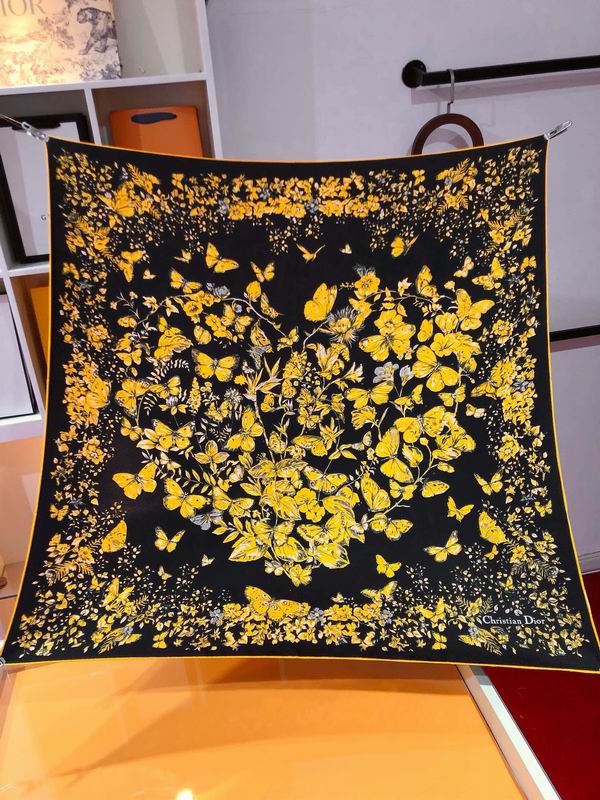 Dior silk scarf 90X90cm E041204 (6)